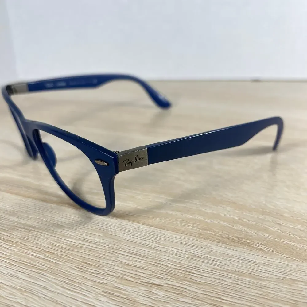 Ray-Ban RB4207 6015/8G LiteForce Sunglasses Blue Frames Only DAMAGED 55-17 Italy